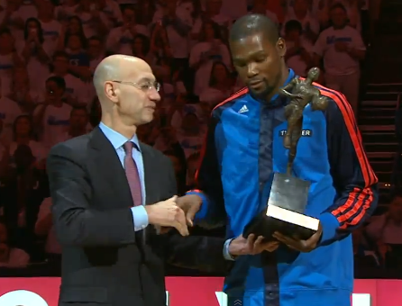 Kevin Durant, MVP devant son public