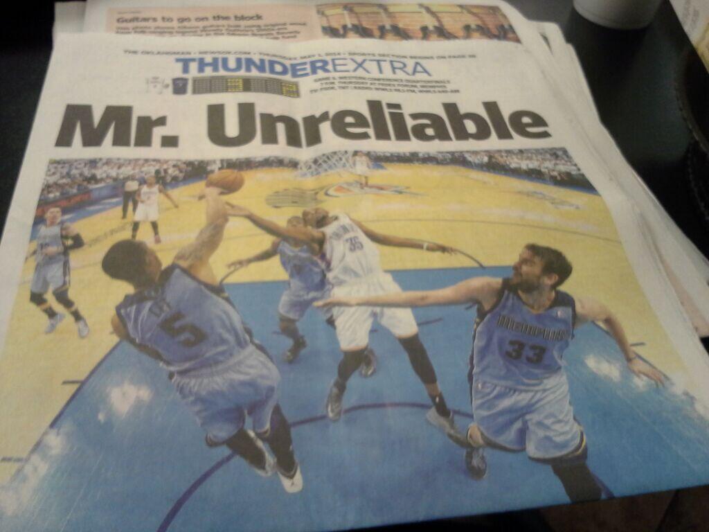 Kevin Durant, « Monsieur pas fiable » pour un journal d’OKC