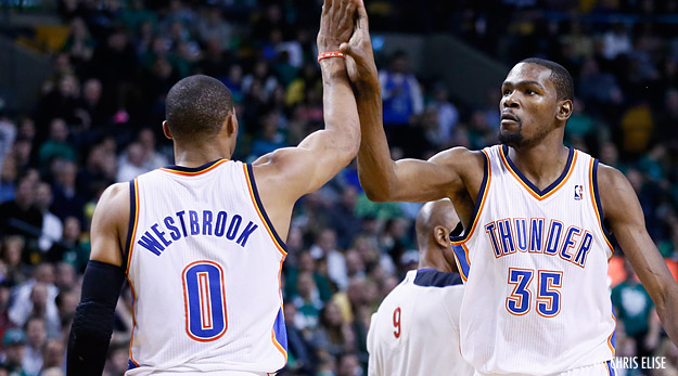 Kevin Durant et Russell Westbrook trop forts pour les Nets