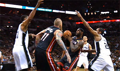 LeBron James, pas un problème pour les San Antonio Spurs ?