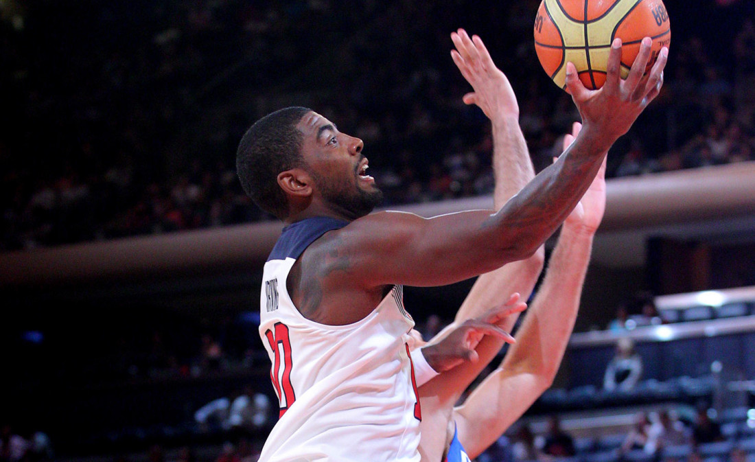 Kyrie Irving était blessé contre le Mexique