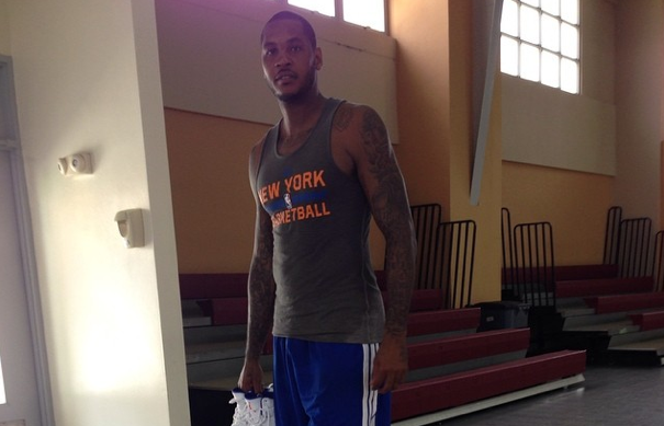 Photo : Carmelo Anthony aussi a fondu !