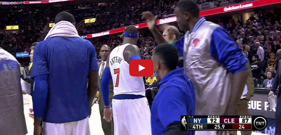 Vidéo : Le shoot décisif de Carmelo Anthony contre les Cavs