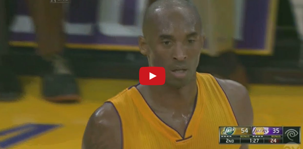 Vidéo : Kobe Bryant porte les Lakers (26 points)