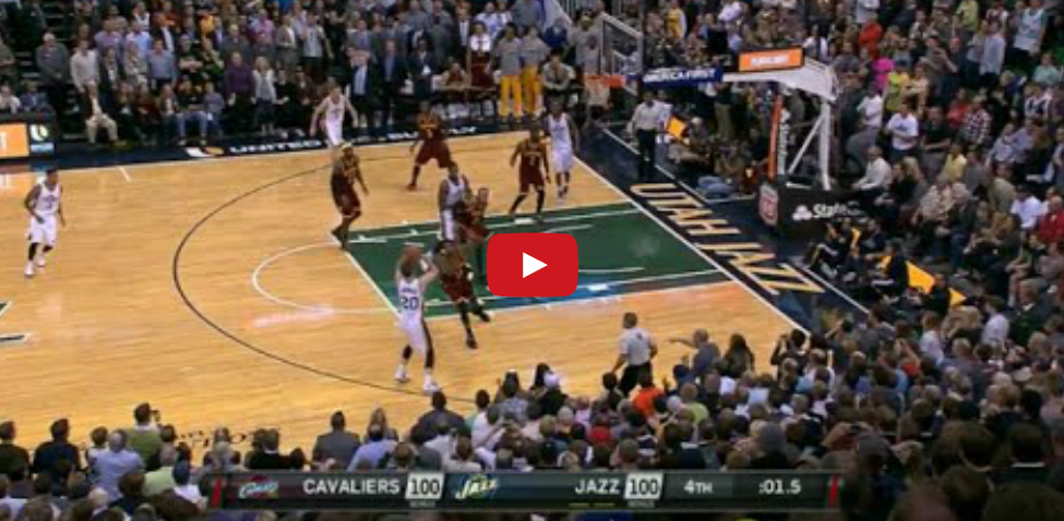 Vidéo : Le buzzer beater de Gordon Hayward pour la victoire