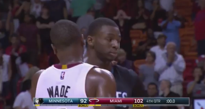 Passation de pouvoir : Andrew Wiggins touché par D-Wade
