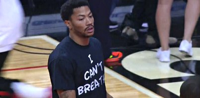 L’hommage de Derrick Rose à Eric Garner