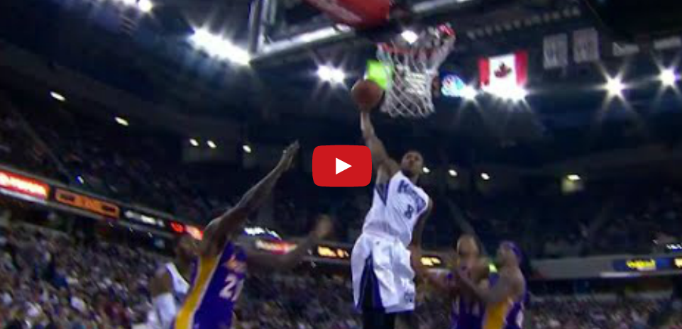 Vidéo : Rudy Gay s’envole au dessus des Lakers