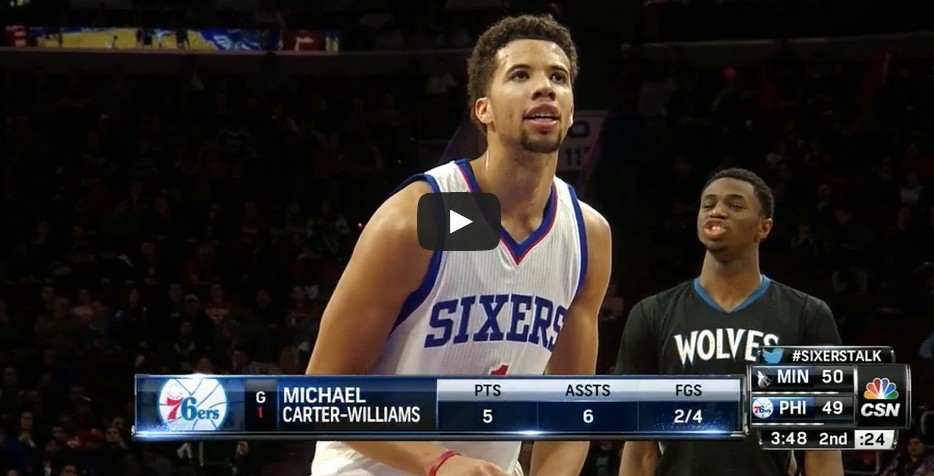 Perf : Michael Carter-Williams en 3D face aux Wolves
