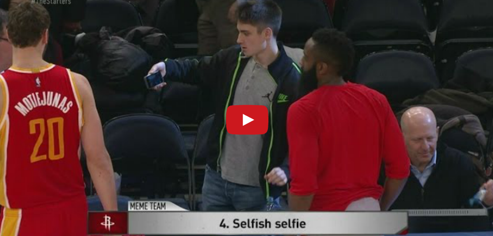 Bêtisier de la semaine : Harden met un énorme vent à un fan