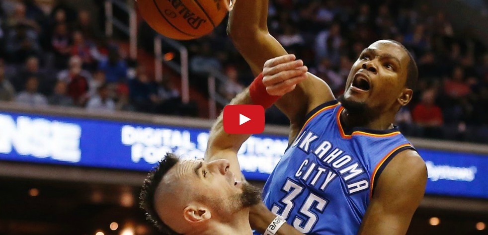 Top 10 de la semaine : Kevin Durant détruit Marcin Gortat