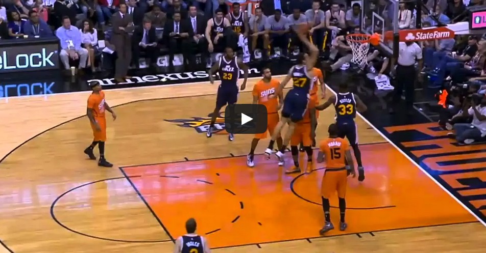 Dunk : Rudy Gobert s’envole face aux Suns