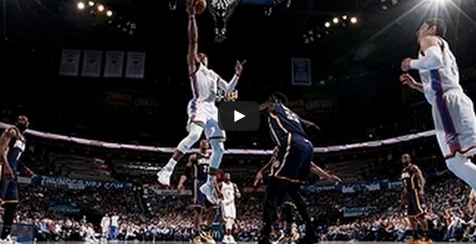Perf : Russell Westbrook en mode 3D contre Indiana