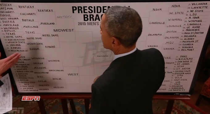 March Madness : les pronostics de Barack Obama