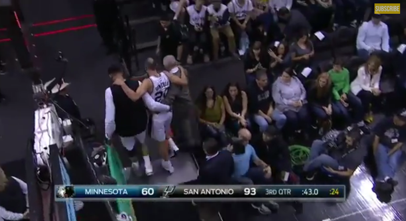 Ouch : Manu Ginobili se flingue la cheville