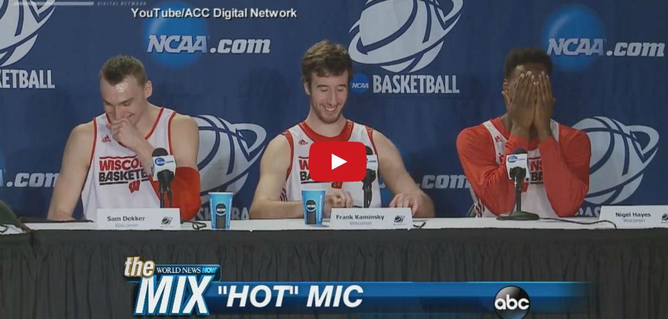 Magique : Un joueur de Wisconsin se tape l’affiche devant la presse !