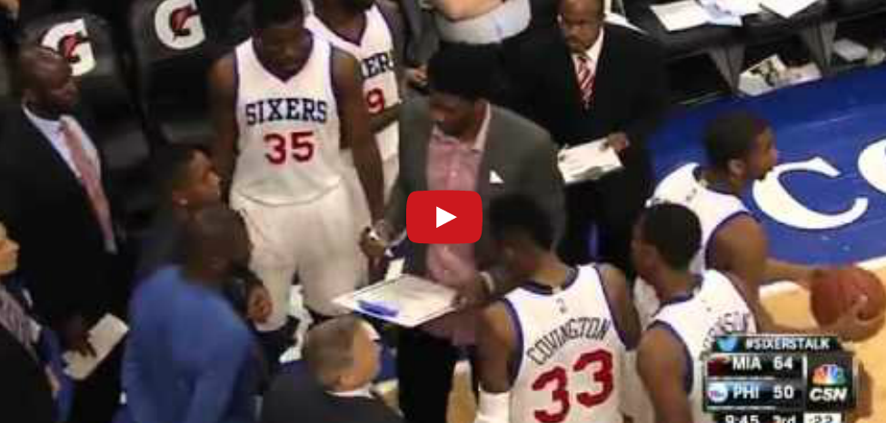 WTF : Joel Embiid devient le coach des Sixers !