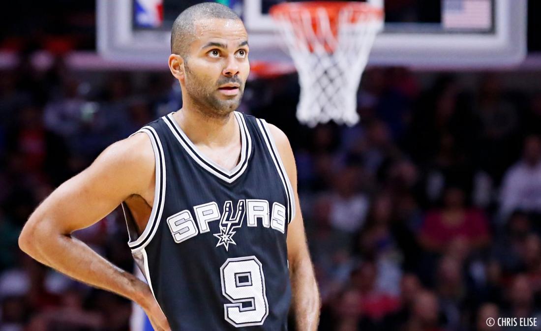 Le superbe panier avec la faute de Tony Parker