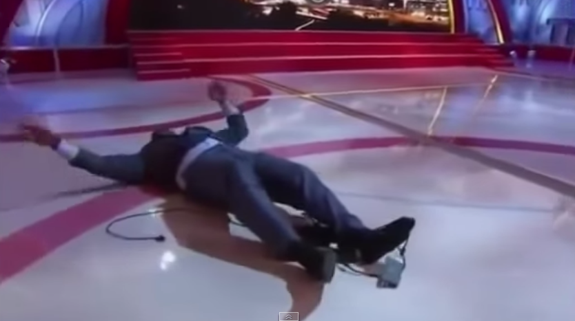 WTF : Shaquille O’Neal se ramasse méchamment en plateau