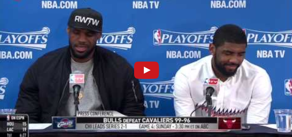 Vidéo : Irving désabusé, un journaliste demande à James de le critiquer