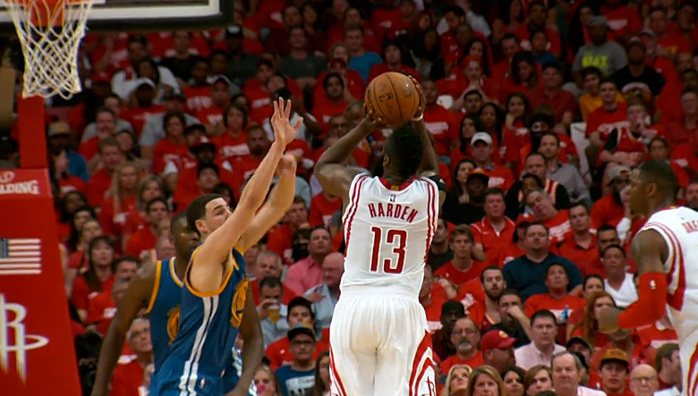 Dur : la défense des Golden State Warriors sur James Harden