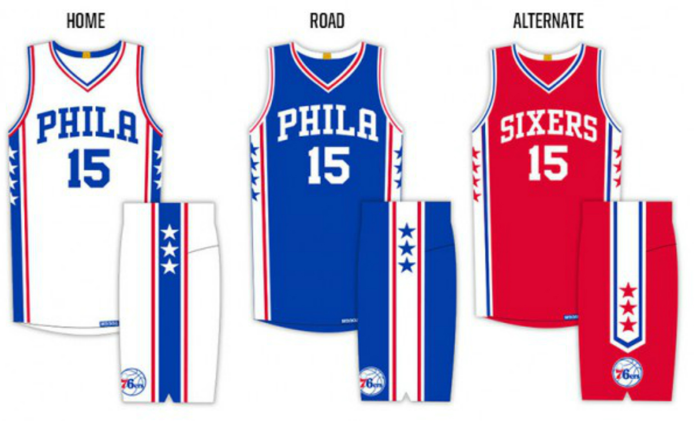 Maillots : Les Sixers font du neuf avec du vieux