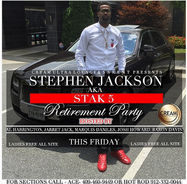Stephen Jackson organise une fête à 1 000 dollars la table