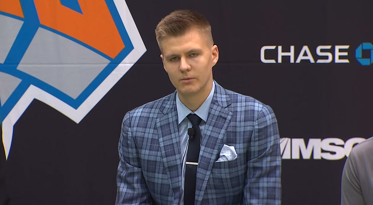 Kristaps Porzingis s’inspire… d’Usain Bolt