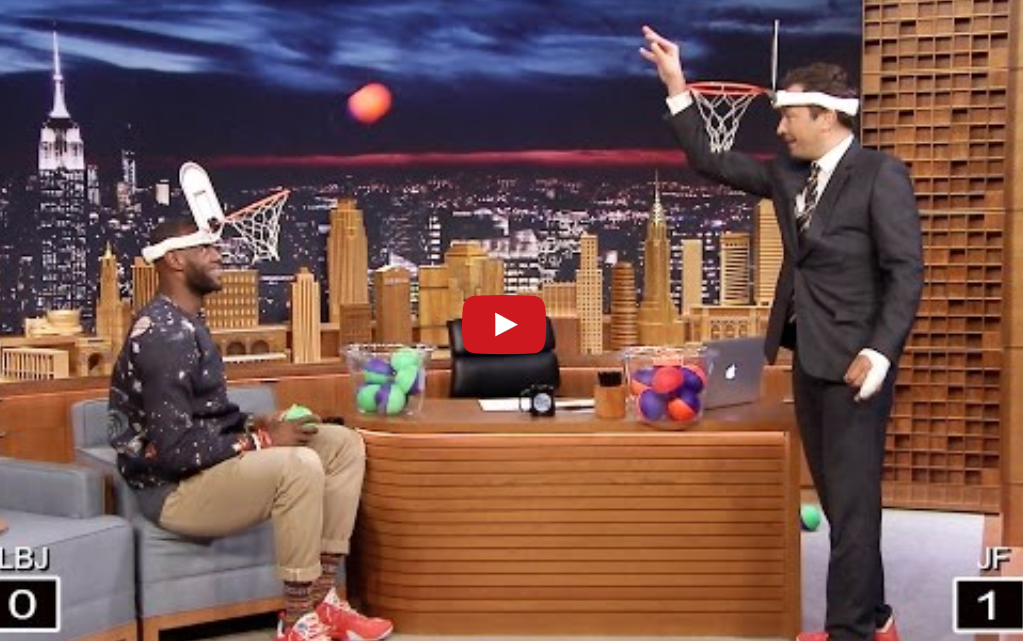 LeBron James joue au Faceketball chez Jimmy Fallon