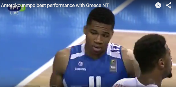 Giannis Antetokounmpo continue de taffer avec la Grèce