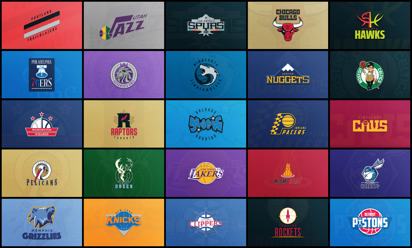 Superbe : Il redessine les 30 logos NBA