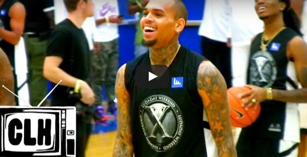 Chris Brown fait le show au match de gala de Ludacris