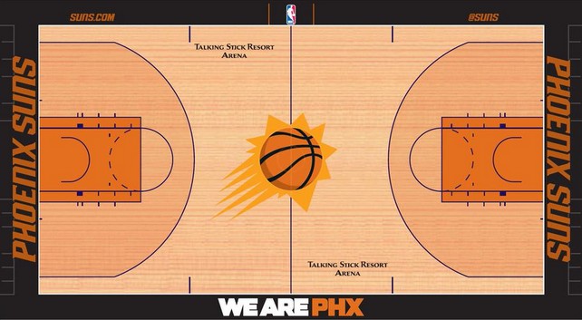 Un nouveau parquet et un nouveau jersey pour les Phoenix Suns