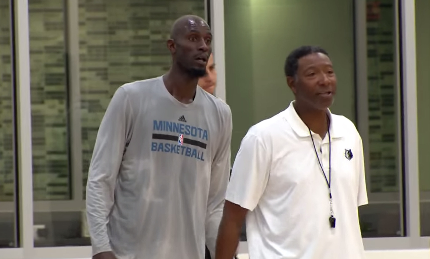 Kevin Garnett déjà très vocal à l’entraînement des Wolves