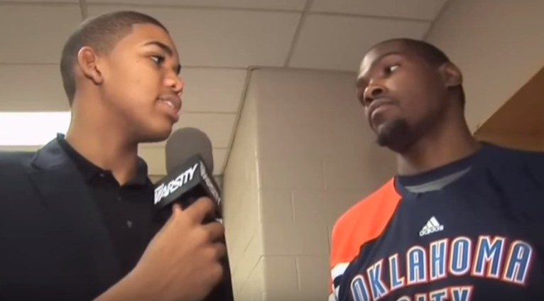 Vintage : Quand le lycéen Karl-Anthony Towns interviewait… Kevin Durant