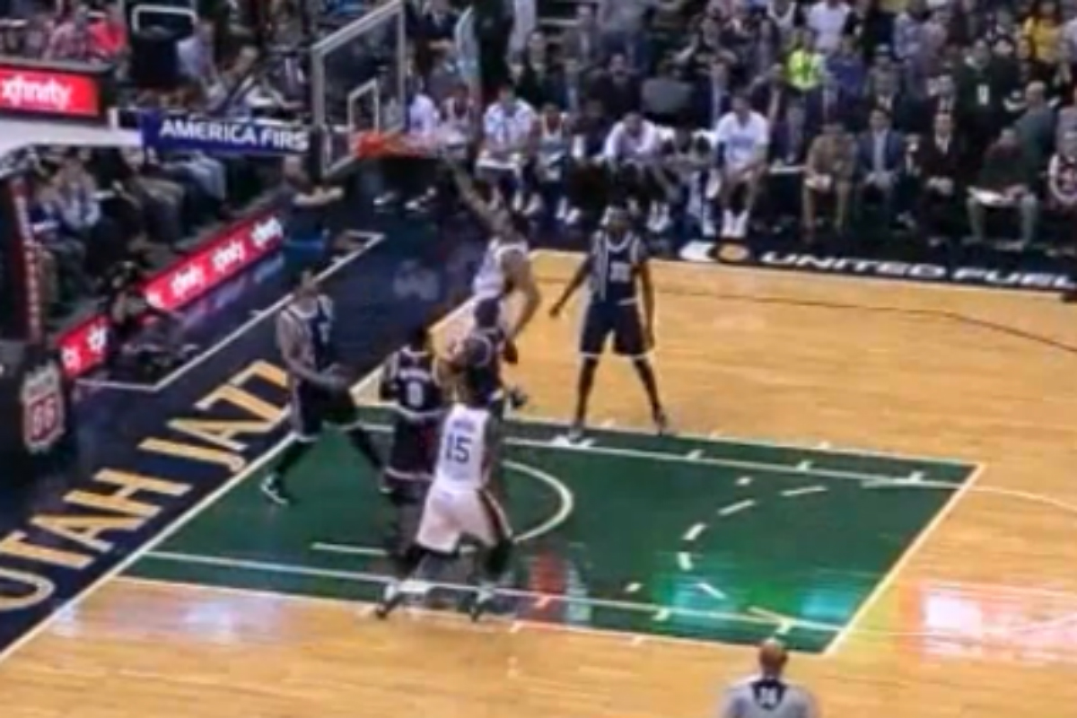 Quand Rudy Gobert met toute sa patate face à son ancien rival