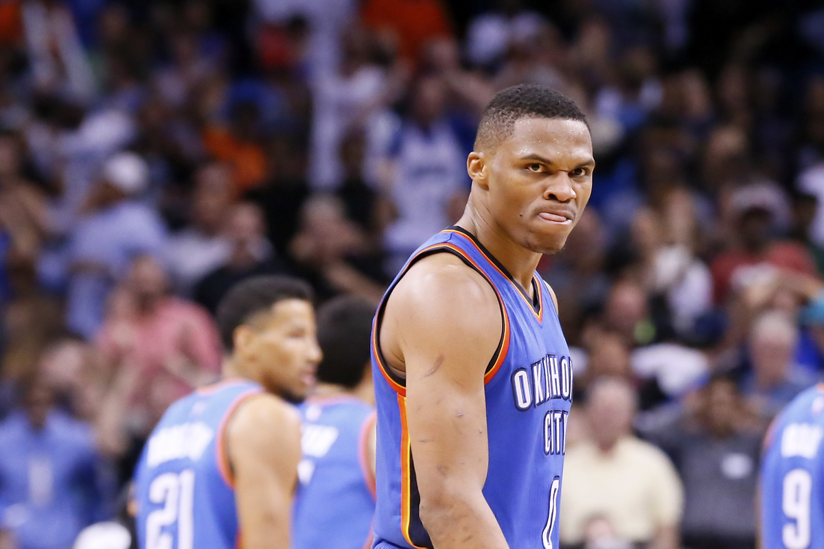 Russell Westbrook chambre le photographe Kevin Durant