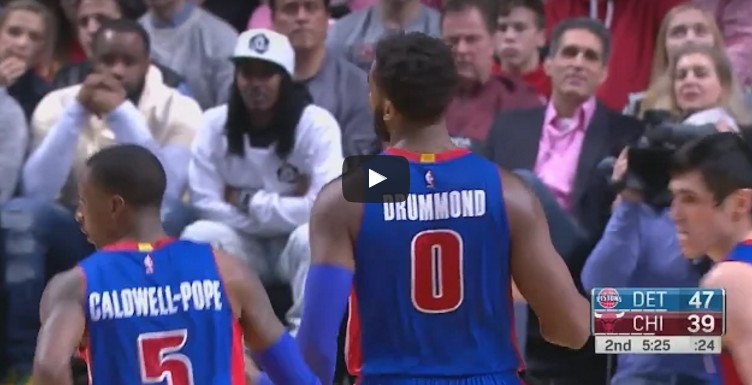 Perf : Le chantier d’Andre Drummond face à Chicago (33 pts, 21 rbds)