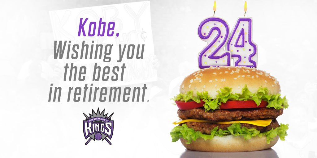Burger King(s) : quand Sacramento dit adieu à Kobe en tweetant… un hamburger