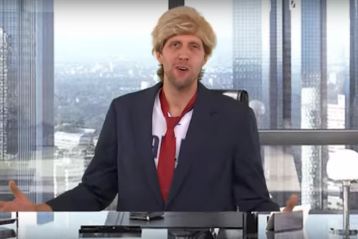 Quand Dirk Nowitzki parodie Donald Trump