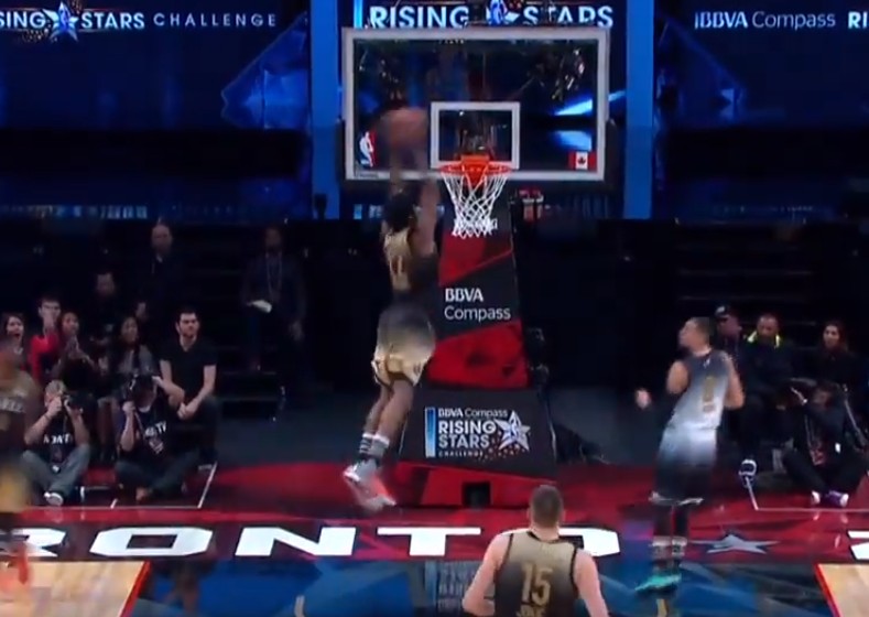 Showtime : Andrew Wiggins régale au Rising Stars Challenge