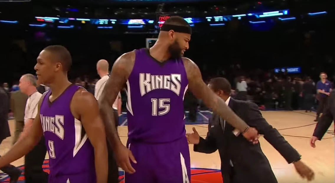 DeMarcus Cousins pas loin de s’embrouiller avec un type de la sécu…