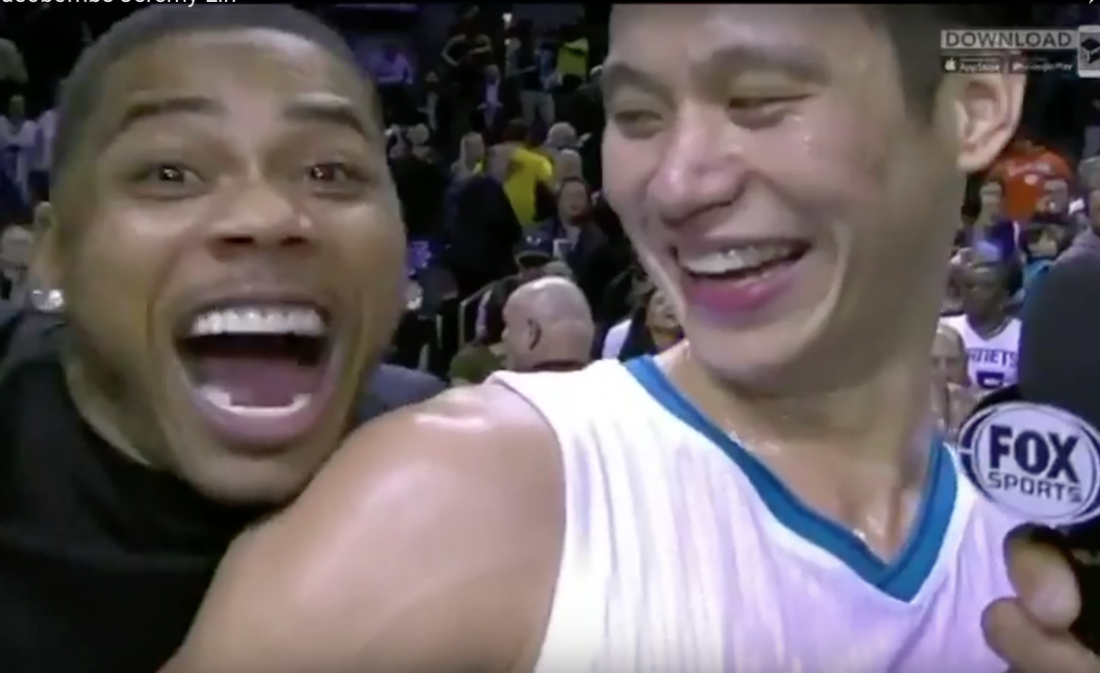 L’interview de Jeremy Lin trollée par Nelly et Nicolas Batum !