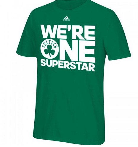 Les Boston Celtics ont un t-shirt bien cool pour les playoffs