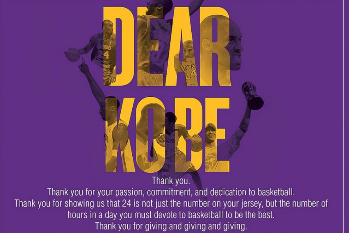 Quand la NBA dit merci à Kobe Bryant