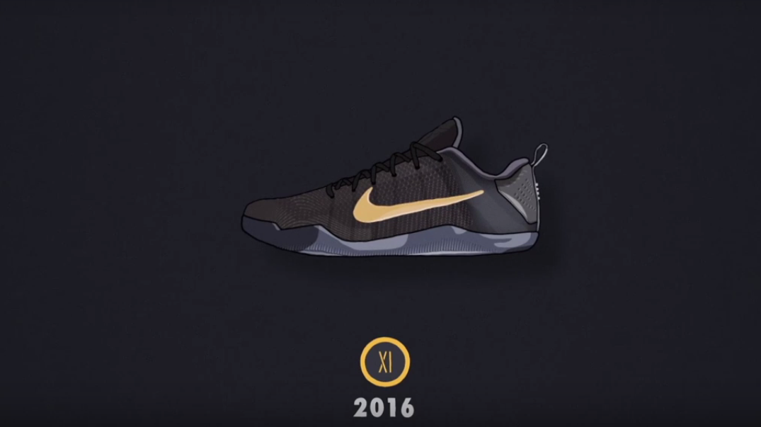 Superbe : L’histoire des sneakers de Kobe Bryant en animation !
