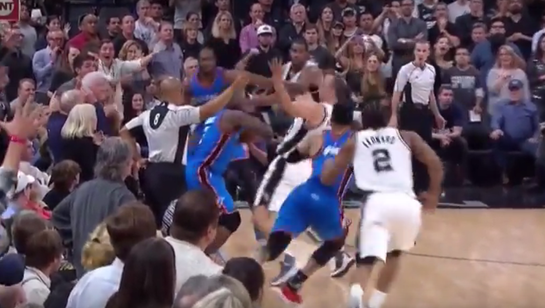 Polémique : la dernière action litigieuse de Spurs-Thunder