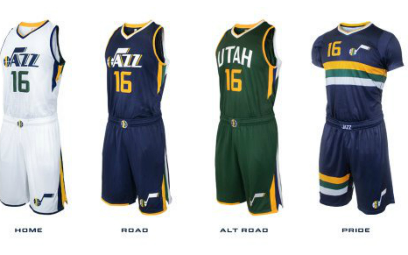 Voici les 4 nouveaux maillots du Utah Jazz