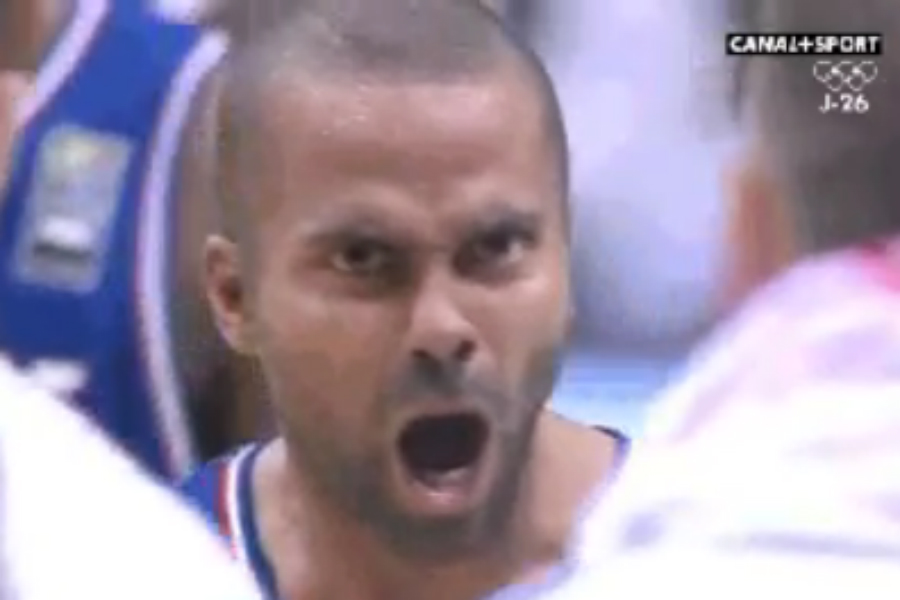 La rage de vaincre de Tony Parker en une image