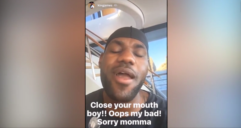 LeBron James s’enjaille en Italie